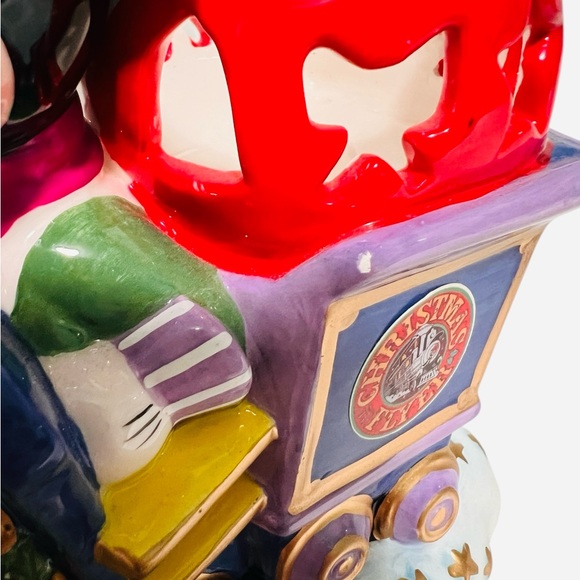 Vintage 1994 Disney Porcelain It's a Small World Holiday Christmas Mickey Train - Picture 11 of 12